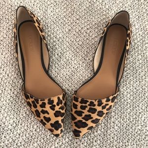 J. Crew Factory calf Hair Leopard Flats sz. 8.5